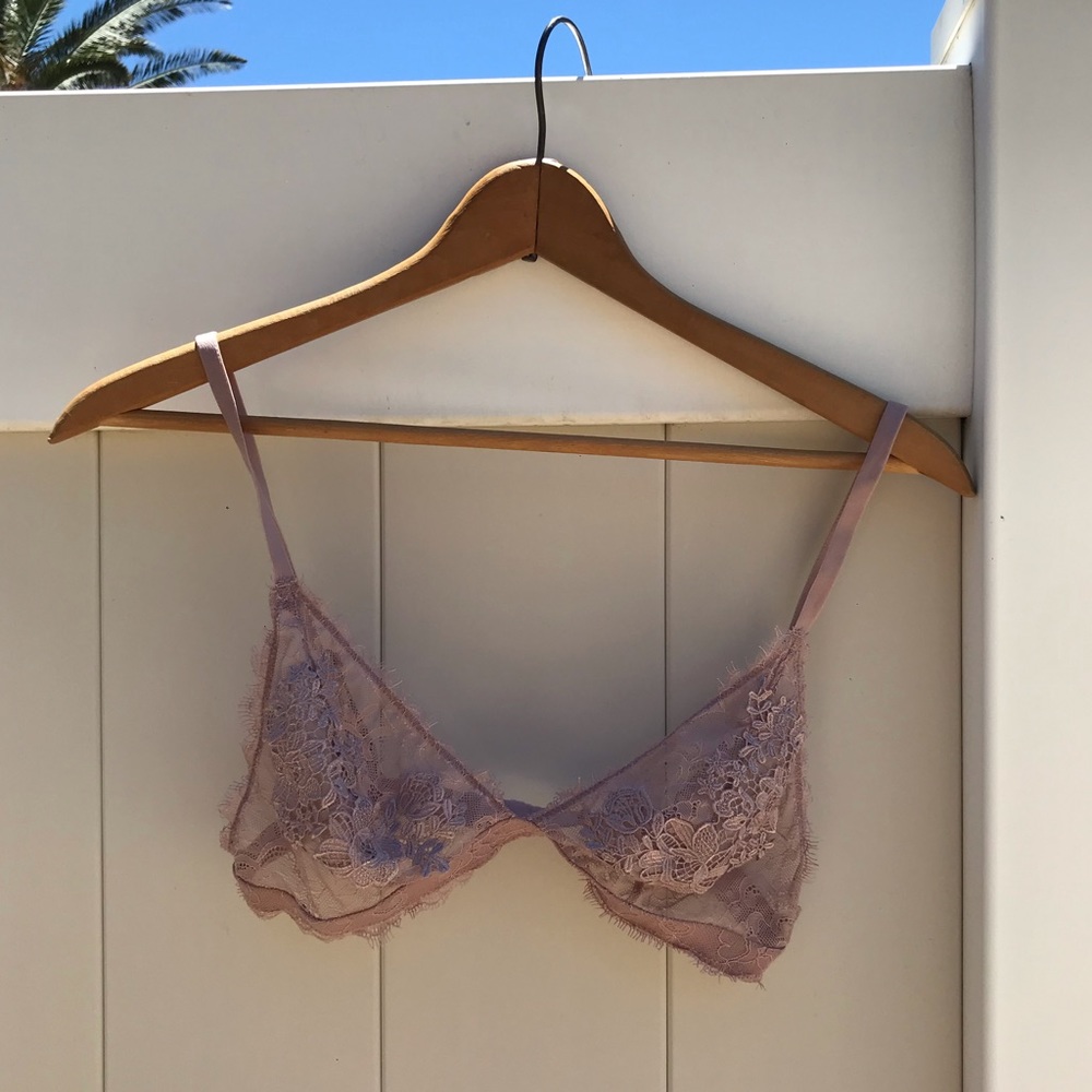 Floral Mauve Bralette
